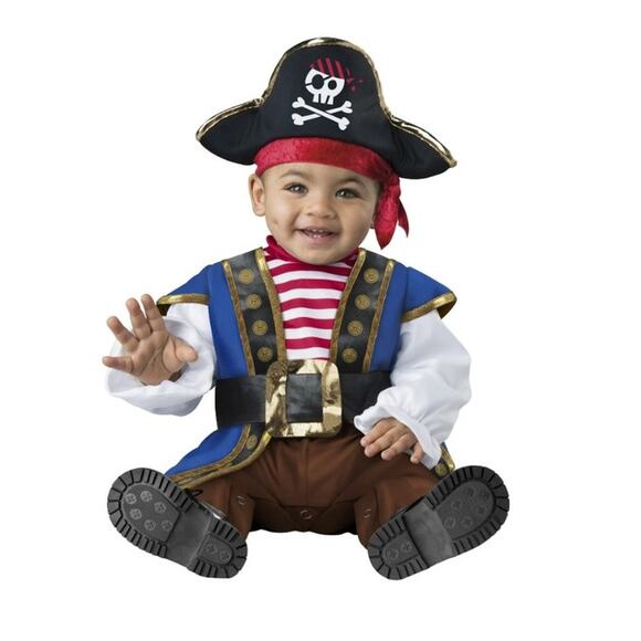 Pirate Halloween Costume for Infant, Size 0-6 Months - Picture 1 of 5